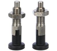 Ganter Normelemente GN 717-6-M10-CK-NI - Bulloni in acciaio inox, argento, 2 pezzi