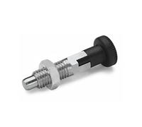 Ganter Normelemente GN 717-8-M12-CK-NI Bulloni in Acciaio Inox, Argento, Gewinde d2: M12, Set di 2 Pezzi