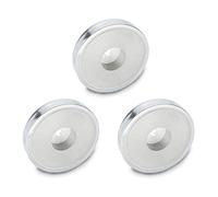 Ganter Normelemente | Magneti con foro - GN 50.4-ND-16 | Materiale magnetico al neodimio | 3 pezzi