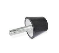 Ganter Normelemente | Tampone di arresto con vite | GN 253-50-M10-20-55 | Diametro esterno d1: 50 mm; diametro filettatura d2: M10; lunghezza l: 20