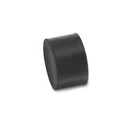 Ganter Normelemente | Tampone di arresto - GN 352-25-20-M6-E-55 | con filettatura interna | gomma naturale | 10 pezzi, nero