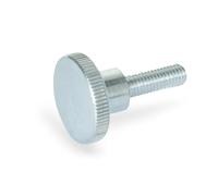 Ganter Normelemente | Viti a testa zigrinata alte - DIN 464 M2,5 - 12 ZB | filettatura M2,5 | lunghezza filettatura: 12 mm | acciaio zincato | 5 pezzi