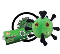 GANTmicrobes Omicron peluche - morbido peluche presenta le proteine a punta del virus, ottimo regalo per scienziati, educatori e operatori sanitari, include un biglietto con informazioni fattuali