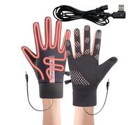 Gants Chauffants - Chauffage Électrique USB avec 3 Modes Réglables | Pour Adultes Randonnée Ski Conduite VTT Pêche Extérieur Hiver | Gants Thermiques Électriques