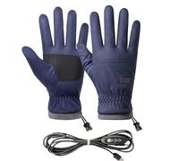 Gants Chauffants Électriques - Gants Hiver Ricaricabili USB/batteria, Chaleur Réglable Pour Mains Froides, Idéal Moto, Sci, Vélo, Randonnée, és Extérieures Et Travail Par Temps Froid