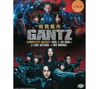 Gantz Complete Series Vol.1-26 End + 2 Live Action + The Movie Anime DVD