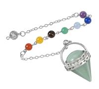 GANYKQ Ciondolo a forma di cono di cristallo, accessorio artigianale per donne alla moda e individui alla moda, rame + pietra, Nessuna pietra preziosa