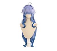 Ganyu Gradient Blue Long Wig Cosplay Costume Heat Resistant Synthetic Hair Game Genshin Impact Gan Yu Women Wigs