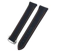 GANYUU 19/20/21 millimetri estremità curva in tessuto di nylon cinturino adatto per Omega Seamaster 300 Aqua Terra 150 Watch Strap, 19mm, Agata