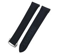 GANYUU 19/20/21 millimetri estremità curva in tessuto di nylon cinturino adatto per Omega Seamaster 300 Aqua Terra 150 Watch Strap, 20mm, Agata