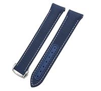 GANYUU 19/20/21 millimetri estremità curva in tessuto di nylon cinturino adatto per Omega Seamaster 300 Aqua Terra 150 Watch Strap, 19mm, Agata