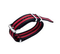 GANYUU 20 millimetri a prova di sudore morbido cinturino in tela di nylon orologio accessori misura per OMEGA cinturino in nylon per Speedmaster 300 AT150 AQUA TERRA cintura, 21MM, Agata