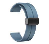 GANYUU 20 mm 22 mm cinturini in silicone per orologi sportivi con chiusura rapida e chiusura magnetica deployante per uomini e donne, 20mm, Agata