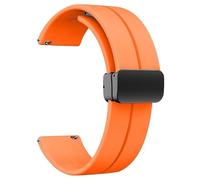 GANYUU 20 mm 22 mm cinturini in silicone per orologi sportivi con chiusura rapida e chiusura magnetica deployante per uomini e donne, 20mm, Agata