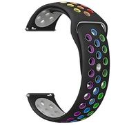GANYUU 20mm 22mm cinturino in silicone per Samsung Galaxy Watch 7 6 5 4 40/44mm 6Classic 43/47mm GearS3 braccialetto per Huawei 3 4Pro GT3/2e cinturini(B Color,20mm)