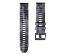 GANYUU 22mm 26MM Camouflage Silicone Watch Band For Garmin Fenix 5/6 Pro/7X Instinct 2/2X Forerunner 955/945 Quick Release Wristband(Camo grey,22mm)