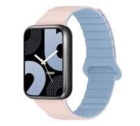 GANYUU Banda magnetica in silicone per Xiaomi Miband 9 Pro/Redmi Watch Bracciale di orologi a cinghia 4 per mirtillo mi band 8(Pink-Blue,For Redmi Watch 4)