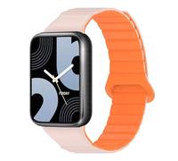 GANYUU Banda magnetica in silicone per Xiaomi Miband 9 Pro/Redmi Watch Bracciale di orologi a cinghia 4 per mirtillo mi band 8(PinkOrange,For Miband 8 Pro)