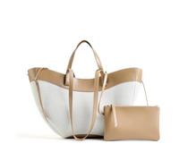 GANYUU Borsa a tracolla patchwork di grande capacità per le donne borse di lusso designer borse per il tempo libero moda ascelle borsa a tracolla, Albicocca, 37-15-21 cm