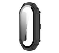 GANYUU Case Glass per Xiaomi Mi Band 9 Anti Scratch Protective Copertura Protettore Schermo PC Protettore per PC per MI Banda 9 Copertina Copertina Shell Watch Case(Black)