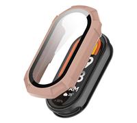 GANYUU Case Glass per Xiaomi Mi Band 9 Anti Scratch Protective Copertura Protettore Schermo PC Protettore per PC per MI Banda 9 Copertina Copertina Shell Watch Case(Pink-1)