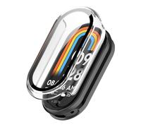 GANYUU Case Glass per Xiaomi Mi Band 9 Anti Scratch Protective Copertura Protettore Schermo PC Protettore per PC per MI Banda 9 Copertina Copertina Shell Watch Case(Transparent-2)