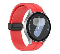 GANYUU Cinghia di silicone originale per samsung galaxy orologio 6 cassic 43mm 47mm 5pro da 45 mm orologio Fe 4 5 6 7 40 44 mm Bracciale a fibbia magnetica Bracciale(Red-B,Watch 7 40 44)