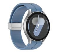 GANYUU Cinghia di silicone originale per samsung galaxy orologio 6 cassic 43mm 47mm 5pro da 45 mm orologio Fe 4 5 6 7 40 44 mm Bracciale a fibbia magnetica Bracciale(Blue-S,Watch 7 FE)