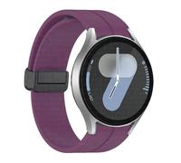 GANYUU Cinghia di silicone originale per samsung galaxy orologio 6 cassic 43mm 47mm 5pro da 45 mm orologio Fe 4 5 6 7 40 44 mm Bracciale a fibbia magnetica Bracciale(Dark Purple-B,Watch 7 40 44)