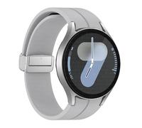 GANYUU Cinghia di silicone originale per samsung galaxy orologio 6 cassic 43mm 47mm 5pro da 45 mm orologio Fe 4 5 6 7 40 44 mm Bracciale a fibbia magnetica Bracciale(Gray-S,For Watch 6 Series)