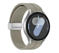 GANYUU Cinghia di silicone originale per samsung galaxy orologio 6 cassic 43mm 47mm 5pro da 45 mm orologio Fe 4 5 6 7 40 44 mm Bracciale a fibbia magnetica Bracciale(Titanium Gray-S,Watch 7 40 44)