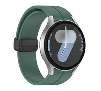 GANYUU Cinghia di silicone originale per samsung galaxy orologio 6 cassic 43mm 47mm 5pro da 45 mm orologio Fe 4 5 6 7 40 44 mm Bracciale a fibbia magnetica Bracciale(Dark Green-B,For Watch 5 Series)