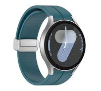 GANYUU Cinghia di silicone originale per samsung galaxy orologio 6 cassic 43mm 47mm 5pro da 45 mm orologio Fe 4 5 6 7 40 44 mm Bracciale a fibbia magnetica Bracciale(Dark Blue-S,For Watch 5 Series)