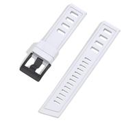 GANYUU Cinturini per orologi in gomma fluorurata FKM 20mm 22mm Cinturini impermeabili a sgancio rapido per ogni marca di orologi subacquei(White black,20mm)