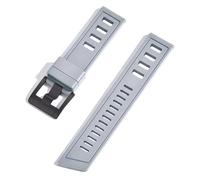 GANYUU Cinturini per orologi in gomma fluorurata FKM 20mm 22mm Cinturini impermeabili a sgancio rapido per ogni marca di orologi subacquei(Grey black,22mm)