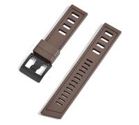 GANYUU Cinturini per orologi in gomma fluorurata FKM 20mm 22mm Cinturini impermeabili a sgancio rapido per ogni marca di orologi subacquei(Brown black,20mm)