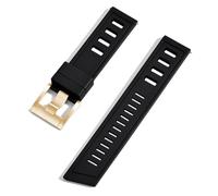 GANYUU Cinturini per orologi in gomma fluorurata FKM 20mm 22mm Cinturini impermeabili a sgancio rapido per ogni marca di orologi subacquei(Black gold,20mm)