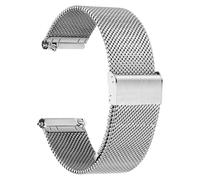 GANYUU Cinturini per orologi in metallo a sgancio rapido per uomo donna Orologi intelligenti in acciaio inossidabile cinturino di ricambio per cinturino 18mm 20mm 22mm(Silver,18mm)