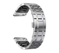 GANYUU Cinturino a sgancio rapido da 22 mm e 26 mm per Garmin Fenix 8, 51 mm, 7X, 7 Pro, Fenix 6X, 6, 5X, 5Plus, Tactix 7, bracciale a maglie metalliche per cinturini Garmin Fenix 3, 3hr, D2.(Si