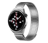 GANYUU Cinturino ad anello magnetico da 22 mm per GTR 2 3 4 2e 3Pro GTR 47 mm per Huawei Watch 5 4 GT3 GT2E Mi Watch Color/S1 per Samsung Galaxy 3 4 5 6 7 cinturini da 45 mm(Silver)