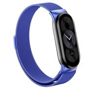 GANYUU Cinturino ad anello milanese per Xiaomi Mi Band 8 Bracciale cinturino in acciaio inossidabile per Xiaomi Band 9 Accessori per cinturini con cinturino in metallo miband 8(Blue,For Miband 9)