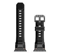GANYUU Cinturino FKM cinturino per Apple Watch S10 46mm 42mm Ultra 49mm 45mm 44mm Cinturini in gomma fluorurata cinturino impermeabile(D,49mm)