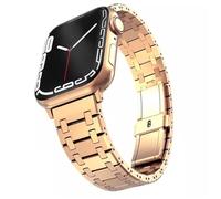 GANYUU Cinturino in acciaio inossidabile per Apple Watch Ultra band 49mm 38/40/41mm 42/44/45mm S10 42MM 46MM Bracciale per s 10 9 8 7 Se 6 5 4 Se Cinturini per orologi(Rose gold,40mm)