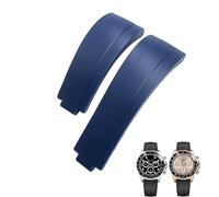 GANYUU Cinturino in gomma fluorata FKM per orologio Rolex GMT OYSTERFLEX Daytona Submariner DEEPSEA Yacht Master Belt da 20 mm 21 mm, Without Buckle, Agata