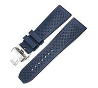 GANYUU Cinturino in gomma siliconica da 20 mm, 21 mm, 22 mm, 23 mm, 24 mm, adatto per Cartier London Tank Santos Sports morbido cinturino impermeabile, 24mm, Agata