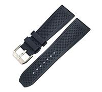 GANYUU Cinturino in gomma siliconica da 20 mm, 21 mm, 22 mm, 23 mm, 24 mm, adatto per Cartier London Tank Santos Sports morbido cinturino impermeabile, 24mm, Agata