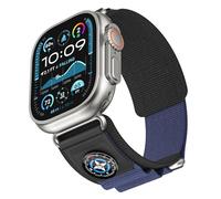 GANYUU Cinturino in nylon ad alta densità per Apple Watch Band 49 mm 45 mm 44 mm cinturini in gomma 10 ° 46 mm 42 mm cinturino sportivo alpinismo, S10 42mm, Agata