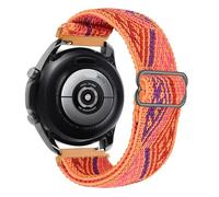 GANYUU Cinturino in nylon da 20 mm 22 mm per Gamrmin Vivoactive3 4 5 Venu2 HR Plus Sq Bracciale elastico regolabile per cinturini Forerunner265/255/245/645/754/735/945/955 Approach S12(Bohemia orange,
