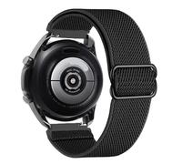 GANYUU Cinturino in nylon da 20 mm 22 mm per Gamrmin Vivoactive3 4 5 Venu2 HR Plus Sq Bracciale elastico regolabile per cinturini Forerunner265/255/245/645/754/735/945/955 Approach S12(Black,20mm)