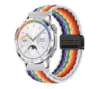 GANYUU Cinturino in nylon da 22 mm e 20 mm per Huawei Watch GT4/Pro 46 mm/GT3/GT2 2e, traspirante, per Samsung Watch 6/5/4/3/Gear S3, For other 20mm, Agata